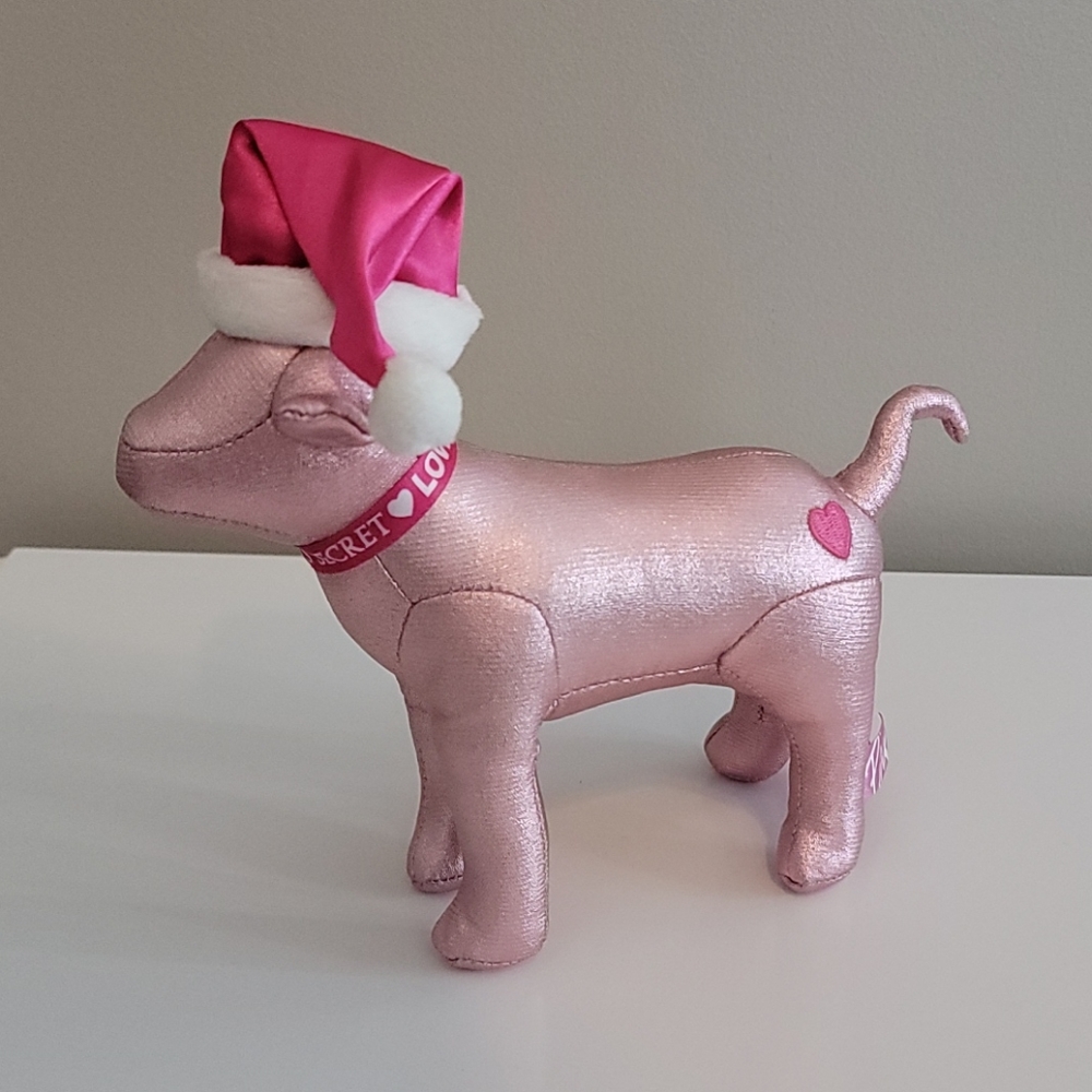 Victoria's Secret PINK Santa Hat Dog